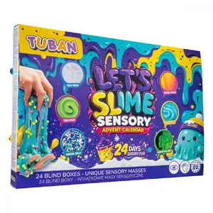 TUBAN Let's Slime EDUKAMP Adventes kalendārs antistresa rotaļlietu komplekts