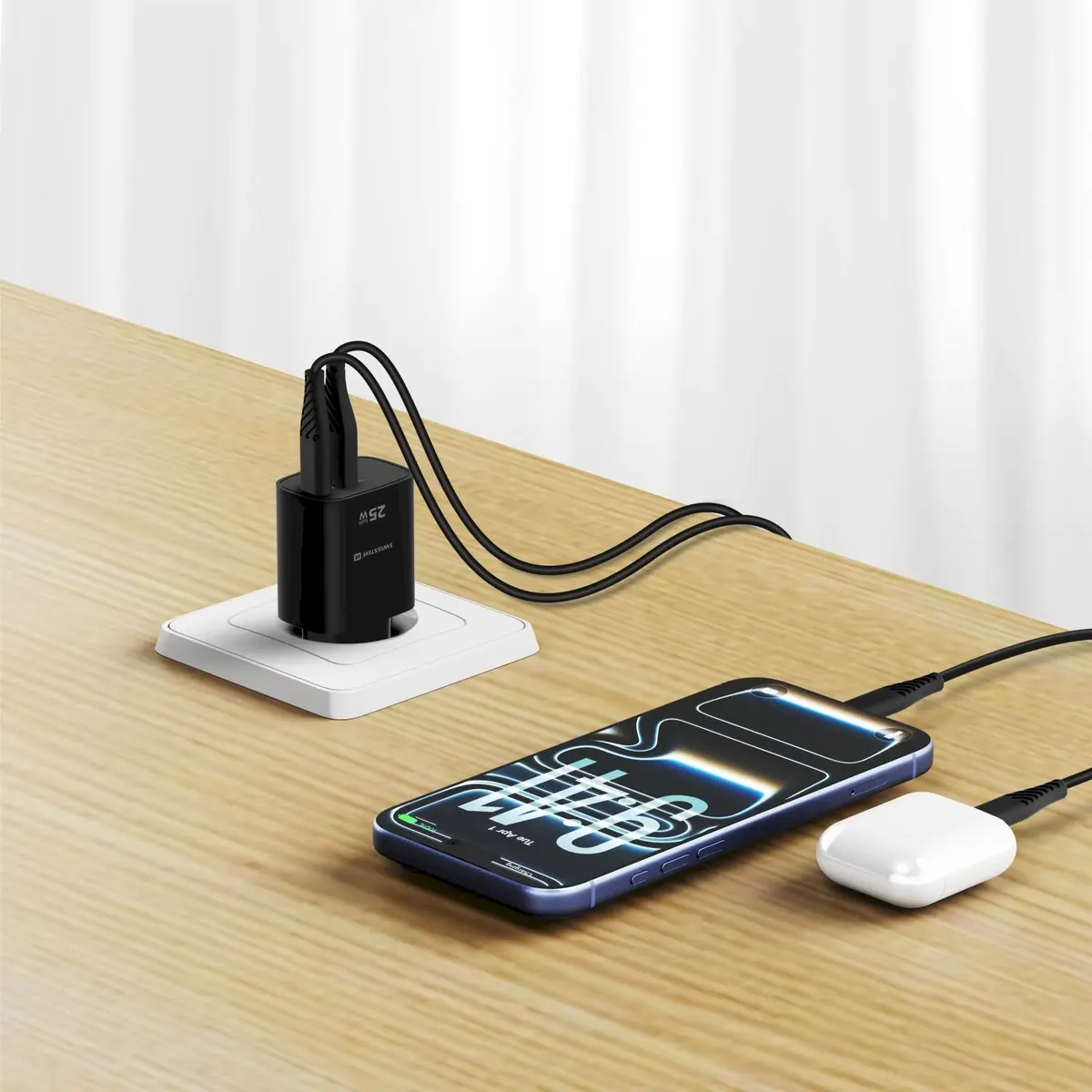 Зарядное устройство Swissten Edge GaN USB-A USB-C Photo 8