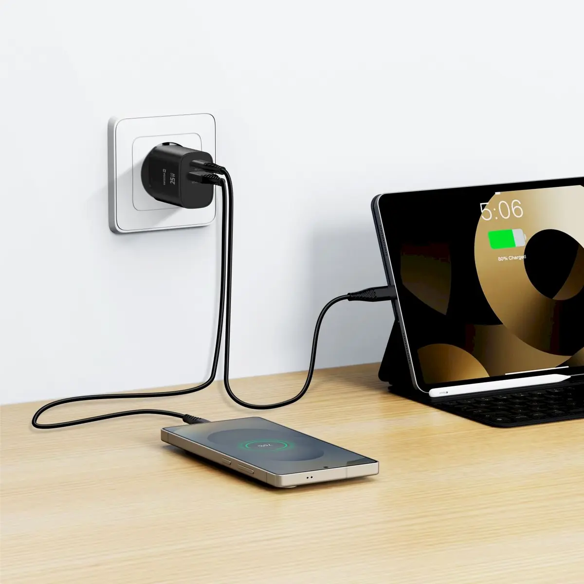 Зарядное устройство Swissten Edge GaN USB-A USB-C Photo 11