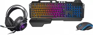 Игровой набор Yenkee YGS 01 Inferno 3-в-1 с клавиатурой, мышью и наушниками