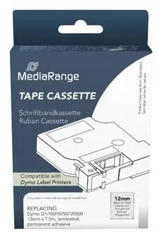 Uzlīmju lente MediaRange saderīga ar Dymo