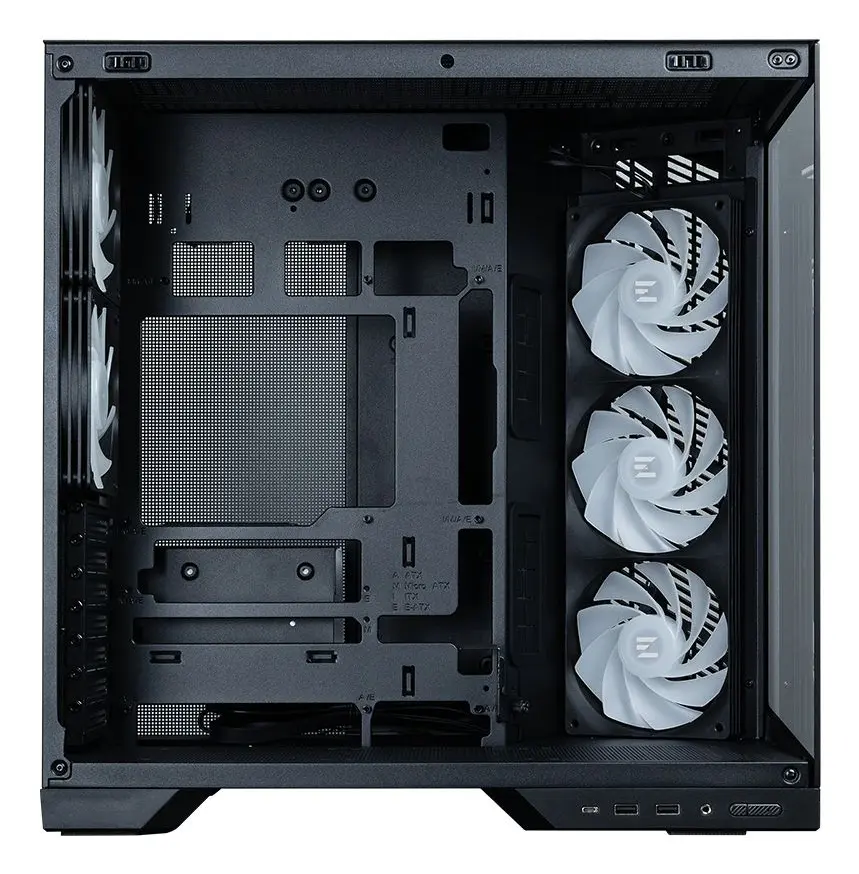 Корпус для ПК Zalman D50 Dual-Chamber Midi Tower черный Photo 7