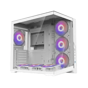 ZALMAN D40 ATX Mid Tower PC Case White with 7 x 120mm ARGB Fans