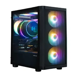 Zalman M4 SE mATX Mini Tower PC Case with Six 120mm FRGB Fans in Black