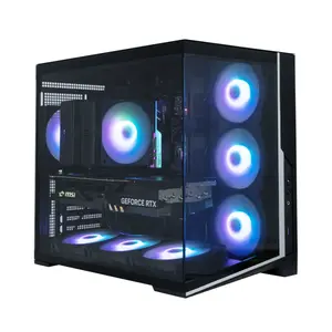 Zalman D40 ATX Mid Tower PC Case in Black with 7 x 120mm ARGB Fans