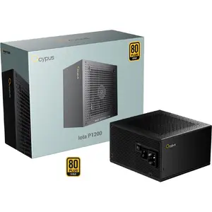 Компьютерный блок питания Ocypus Iota P1200 Black 1200 Вт ATX 3.1 Модульное подключение кабелей 120-мм вентилятор