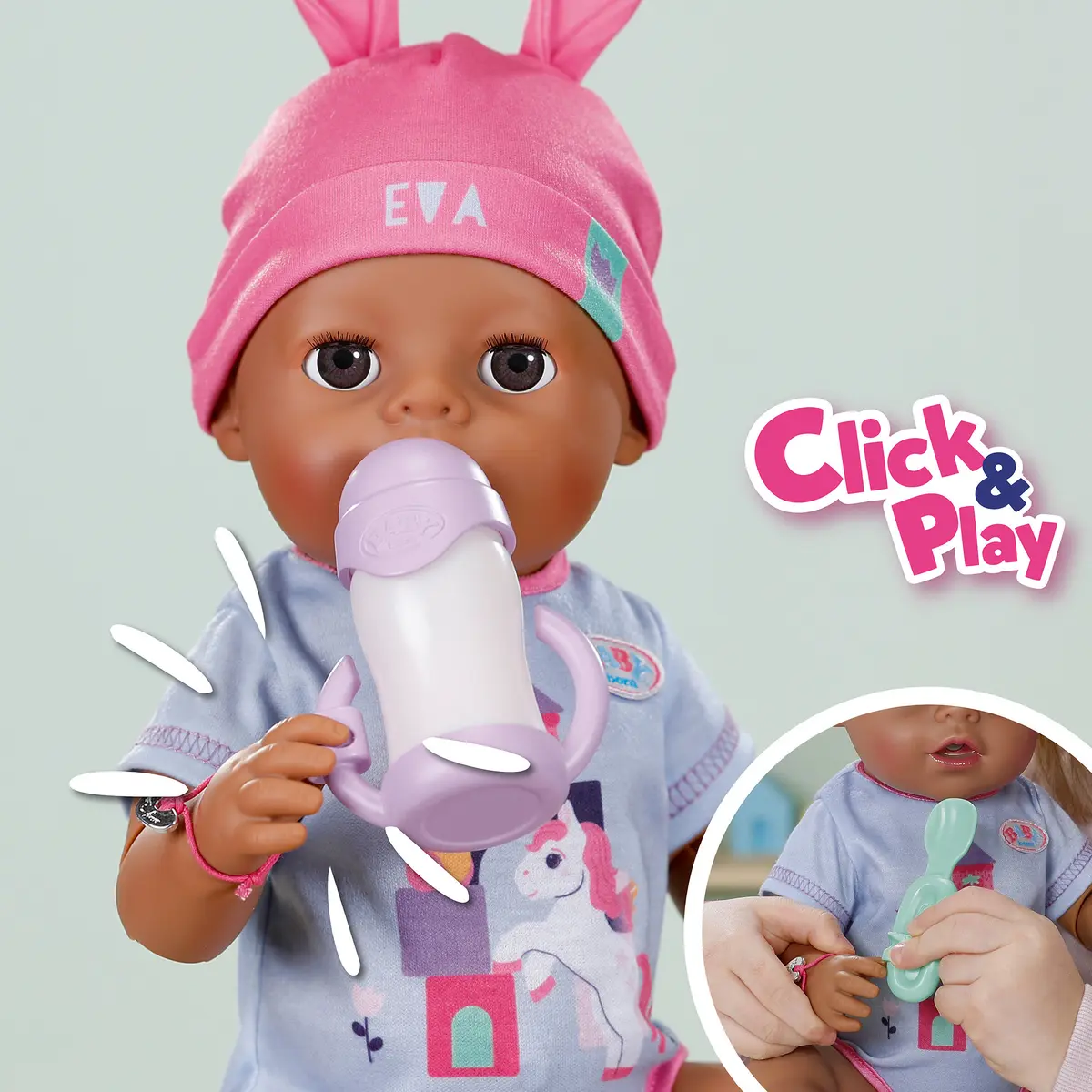 Кукла BABY born Eva Click & Play 43см Zapf Creation Photo 4