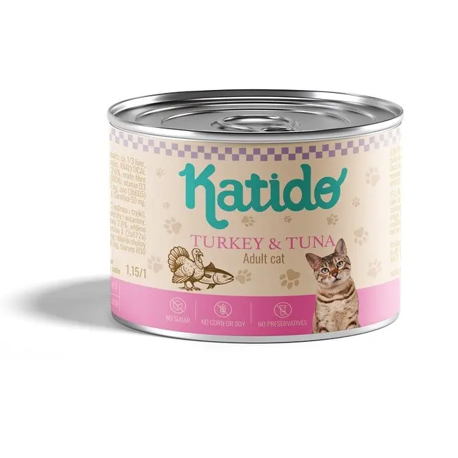 Katido mitrā kaķu barība ar tindi