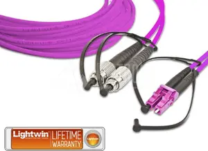 Lightwin LDP-50 FC-LC 1.0 OM4 многомодовый оптический патч-корд OM4 Duplex с разъемами FC и LC