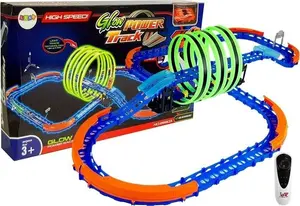 LEAN Sport 7052 Glow-in-the-dark track set with loops and remote-controlled car