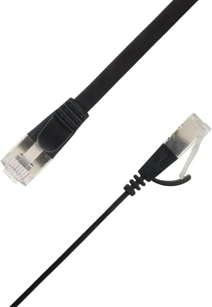 Mcab Flat U/FTP Cat6A melns tīkla