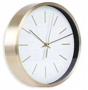 Vilde Wall Clock White Gold 25 cm Ori_569933-B