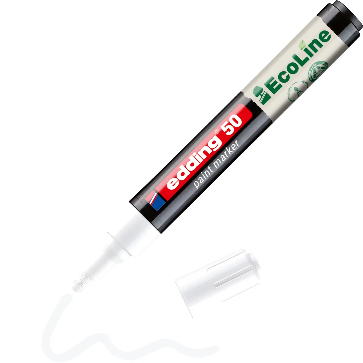 Edding 50 EcoLine Balts Krāsas Marķieris