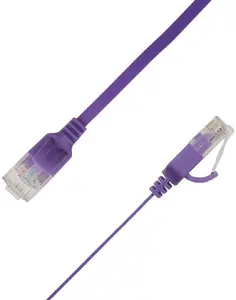 cables to go Flat U/UTP Cat6A Network Cable Purple 2m