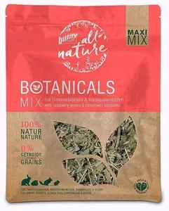 STABILUS Botanicals Maxi Mix дополнительный корм для грызунов и мелких животных с листьями малины и цветками василька 400г