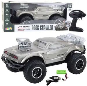 LeanToys Remote Controlled Off-Road Sport Car Silver Scale 1:8
