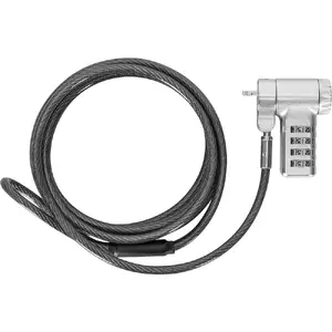 Notebook Security Cable Techly IQ-LOK-17-K with Combination Lock and 2m Steel Cable