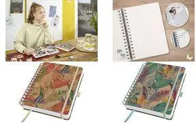 sigel Spiral Notebook Jolie Pure Paradise Blue DIN A5 Dot Grid 120 gsm White Paper