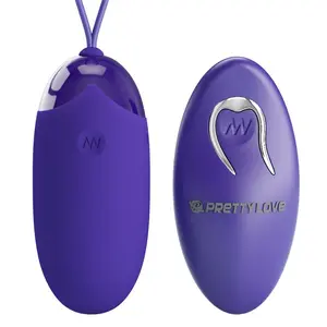 PRETTY LOVE Berger Youth Remote Control Vibrating Egg Violet with 12 Vibration Settings and Wireless Remote