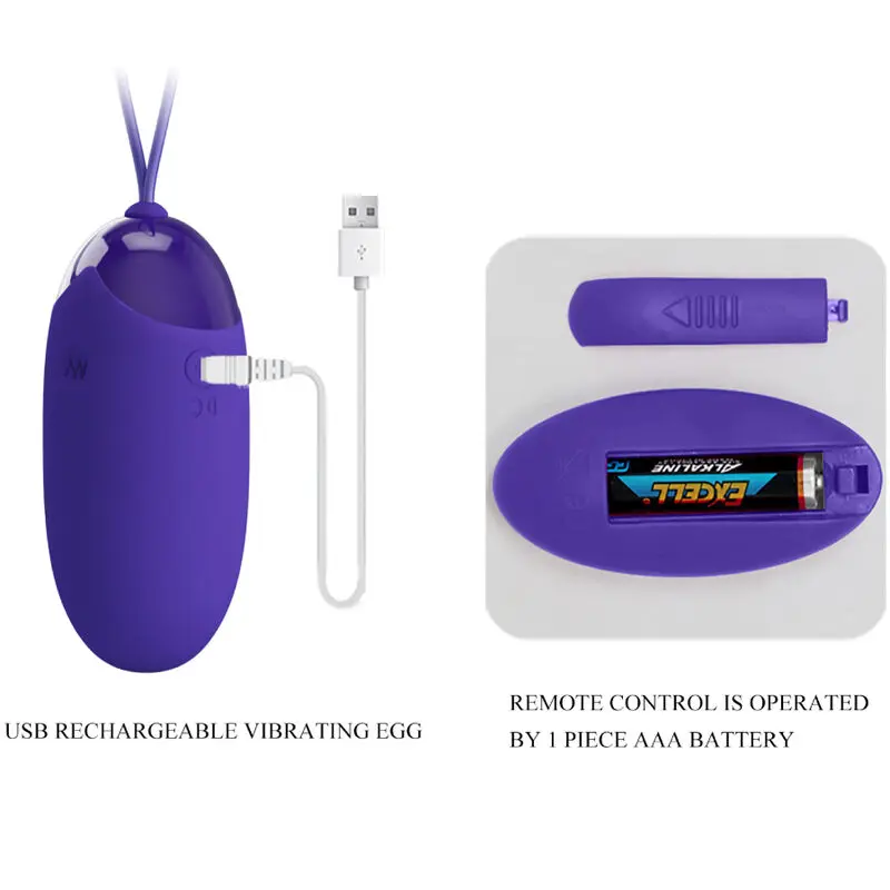 PRETTY LOVE Berger Youth Remote Vibrating Egg Violet Photo 7