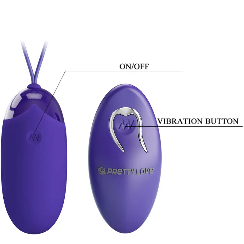 PRETTY LOVE Berger Youth Remote Vibrating Egg Violet Photo 8
