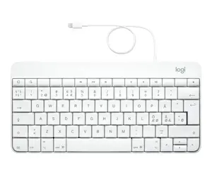 Logitech Kind Lightning Vadu Tastatūra Baltā QWERTY Ziemeļvalstu izkārtojums USB saskarne Apple saderība