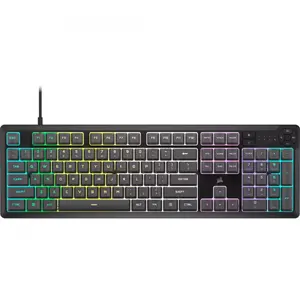 CORSAIR K55 Core RGB Gray Игровая клавиатура с мультимедийными клавишами и настраиваемой RGB подсветкой