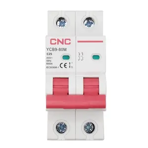 CNC NV821518 2-Pole 25A Miniature Circuit Breaker Class C 6kA