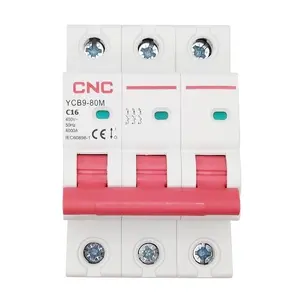 Miniature Circuit Breaker CNC NV821525 3-Pole 16 Amps C Curve 6kA Breaking Capacity