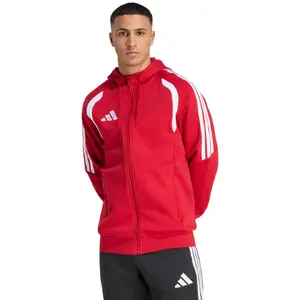 Мужская толстовка adidas Tiro 26 League Sweat Full Zip Hoodie красная KF9106