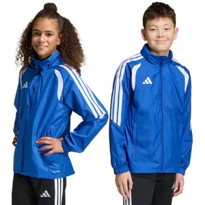 Kurtka dla dzieci adidas Tiro 26 League Windbreaker niebieska JY9723 164cm