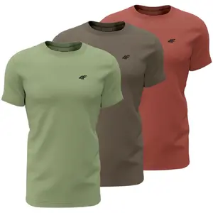 Мужская футболка 4F M4480 90S 3XL зеленая, коричневая, бордовая