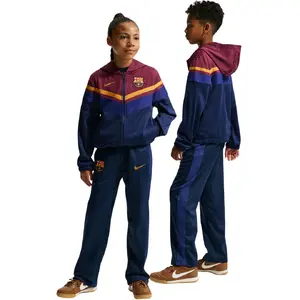 Bērnu sporta tērps FC Barcelona Home Nike IO3566-682 zili-sarkans Izmērs S