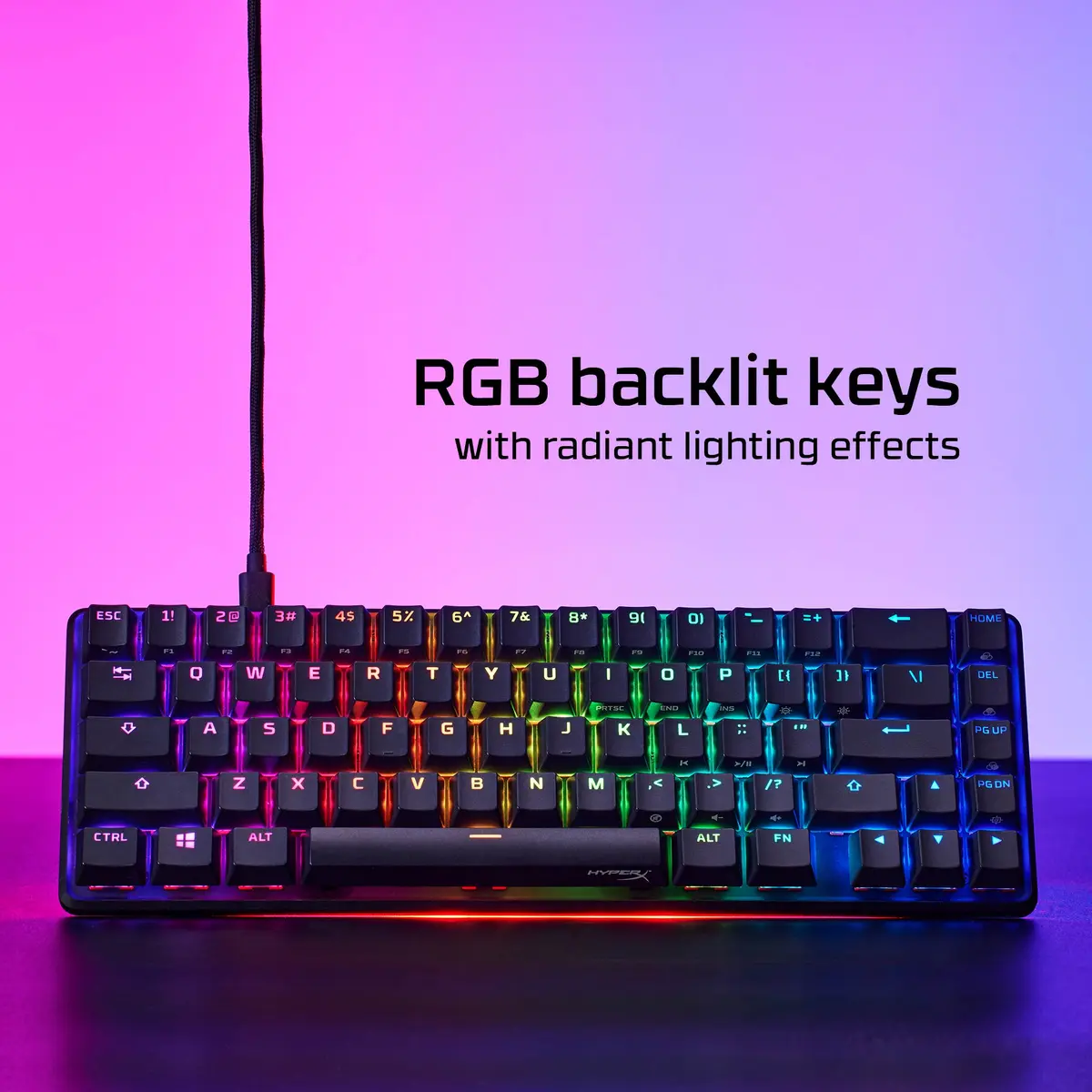 HyperX Alloy Origins 65 - Mechanical Gaming - HX Red (NO Layout) (HKBO1T-RD-NO/E) keyboard 4P5D6AN Photo 7