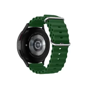Forcell FS01 Silikona siksniņa Samsung pulkstenim 20mm zaļa