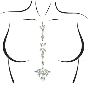 LEG AVENUE ACCESSORIES Jade Adhesive Body Jewel Самоклеящееся украшение для тела с переливающимися стразами