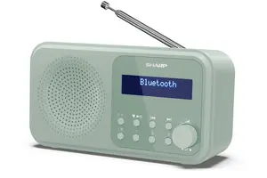 Sharp DR-P420 Portable Digital Radio DAB+ FM Bluetooth 5.0 2 W Aquamarine Green