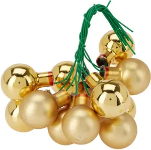 Christmas Tree Toy Gold 2 cm 12 pcs