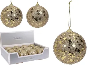 Eglītes rotājums Glitter Gold Polietilēna putas ABJ443200