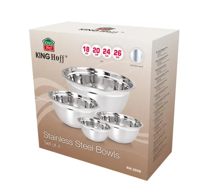 KingHoff KH-2059 Stainless Steel Kitchen Bowl Set Photo 5