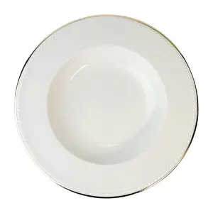 Quality Ceramic Appeal Gold Soup Plate 22,5 cm