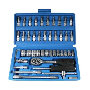 Benson tools 46-Piece 1/4" Drive Socket and Bit Set Satin Finish Cr-V 009576