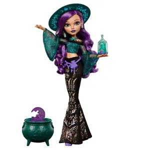 Monster High Moonspell Magic Willow Thorne modes lelle Dabas ragana ar aksesuāriem