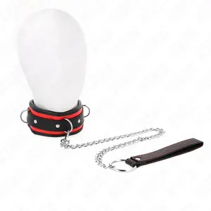 KINK COLLAR & GAG HEAVY NECKLACE WITH BELT 65 CM MODEL 2 ADJUSTABLE 36.5-50 CM
