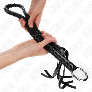 KINK IMPACT & TOUCH SNAKE WHIP WITH BLACK HAND RING