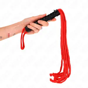 KINK IMPACT & TOUCH ROJO virves pātagu BDSM sesijām, ar izturīgu konstrukciju un ērtu satvērienu
