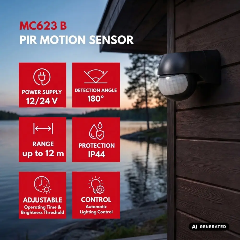 PIR Motion Sensor Maclean MCE623 B Photo 2