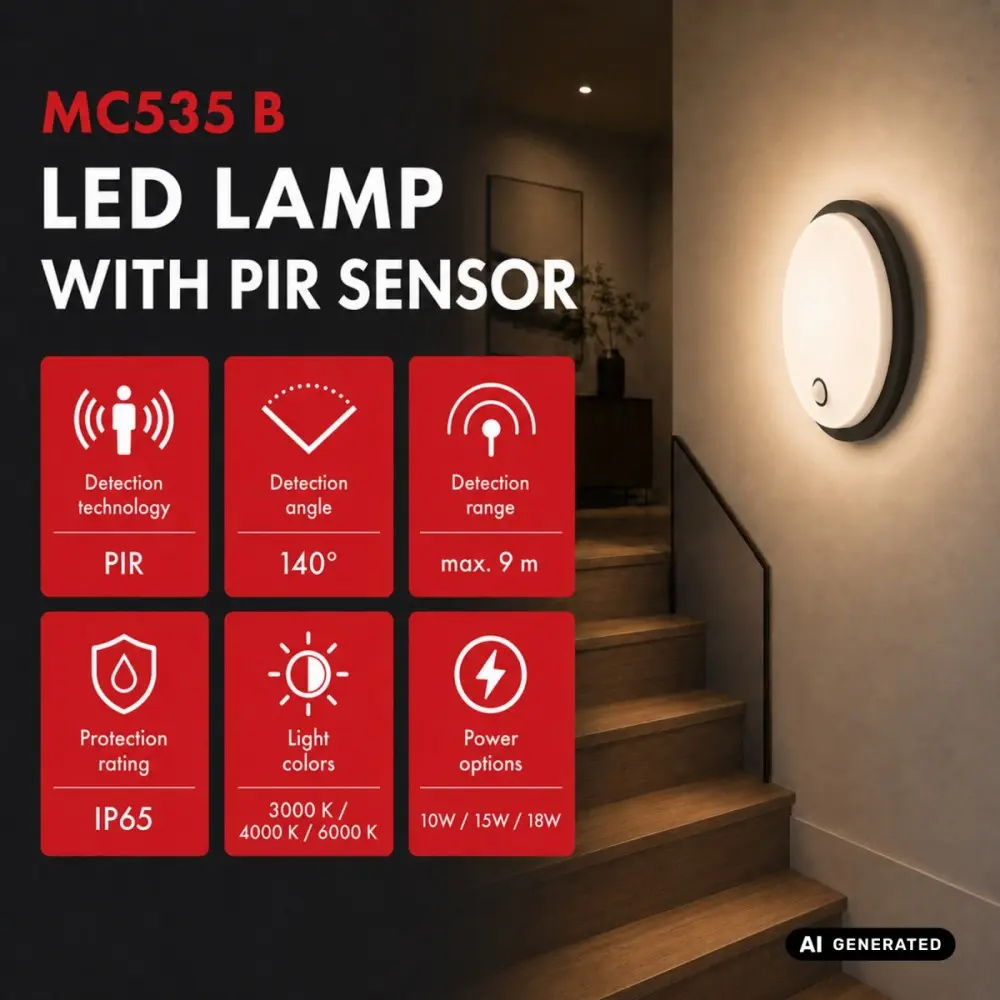 MACLEAN MCE535 B LED Lamp with Motion Sensor Photo 2