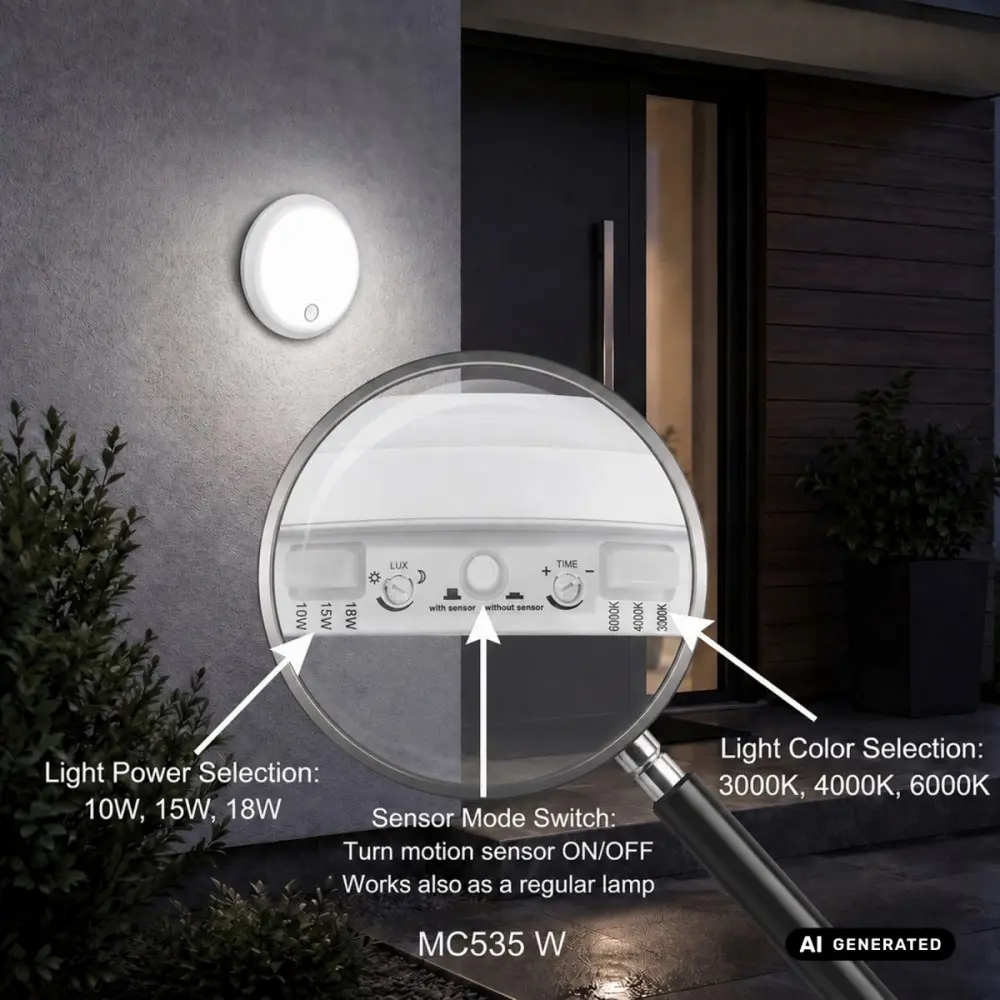 MACLEAN MCE535W LED Lamp with Motion Sensor Photo 3