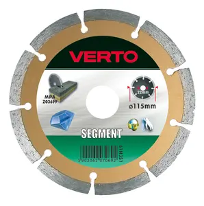 Алмазный сегментный круг Verto 61H3S1 115 мм